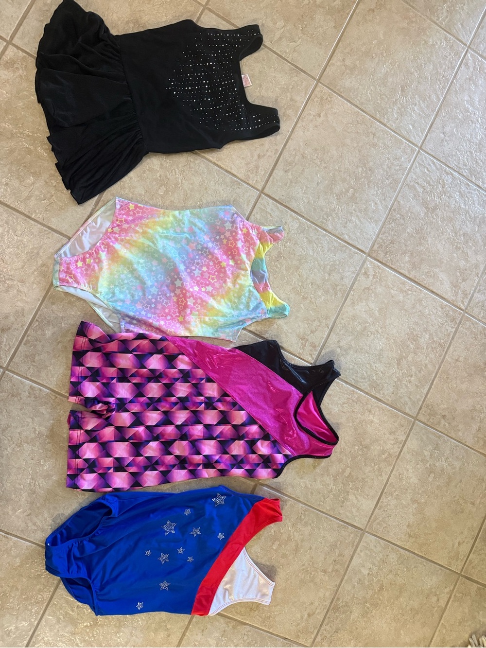 4 gymnastics Leo sz 14 girls